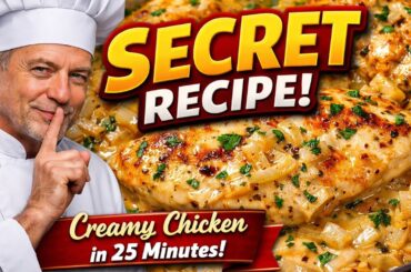 French Chef’s Secret Chicken Breast Recipe | Creamy Pan Sauce in 25 Minutes!