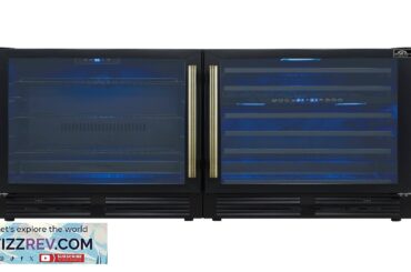 Forno Gemello 48 Inch Side by Side Wine and Beverage Cooler in Black