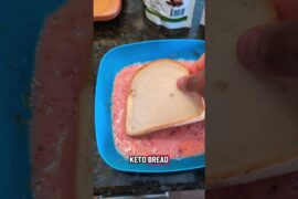 Chocolate Strawberry Collagen French Toast using @MariGoldFoods #frenchtoast #frenchtoastrecipe