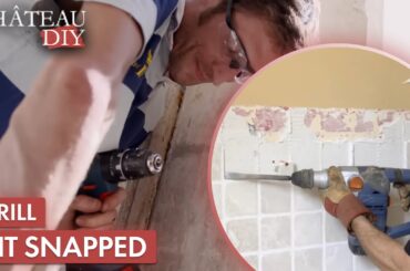 Snapped Drill Bit Disaster at Chateau de Boro | Escape To The Chateau DIY