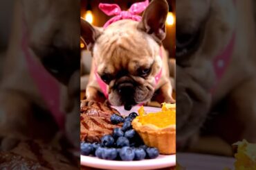 Rare Isabella Frenchie’s FIRST ASMR Mukbang   #ASMRDog #FrenchBulldog #IsabellaFrenchie #DogEating