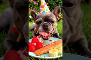 Rare Isabella Frenchie’s FIRST ASMR Mukbang   #ASMRDog #FrenchBulldog #IsabellaFrenchie #DogEating
