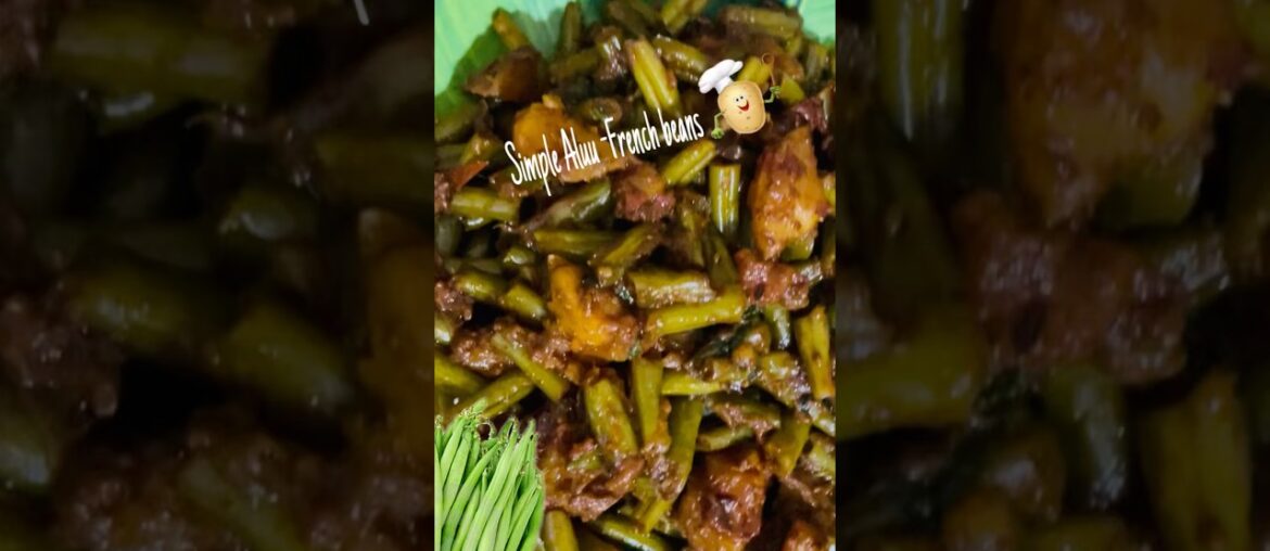 Alu French beans ki Bina masale ki testy sabji😘#shortvideo #food  #easyrecipe #desi #@sonprabha311