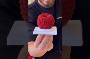 The Art of the Perfect Raspberry! 🍓✨​#cedricgrolet #pastryart #raspberry #dessertrecipe #satisfying