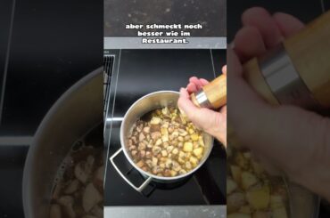 Klassische Pilzsuppe, mein Rezept mit 5 entscheidenden Zutaten. Cremig, aber nicht schwer