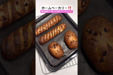 【ホームベーカリー登場😍‼️】 #フランスパン #パン作り #ホームベーカリー #パン #あんこ #チョコレート #菓子パン #bread #chocolate #あんぱん