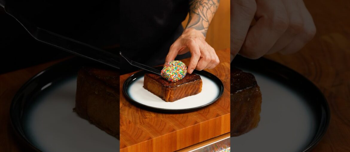 Fairy Bread French Toast! @FallowChefs recipe with my Shokupan Fairy Bread from yesterday ✌️