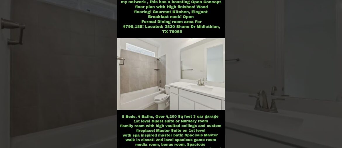 Classic Luxury Mini Mansion 2025 New with Boasting Open Concept plan w high finishes,Gourmet Kitchen