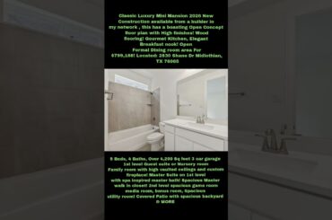 Classic Luxury Mini Mansion 2025 New with Boasting Open Concept plan w high finishes,Gourmet Kitchen