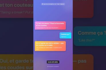 French Table Rule: Hands, Not Elbows | Learn French