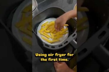Air fryer French fries🍟 healthy and 😋 tasty #airfryerrecipes #frenchfries #healthyfood #shorts