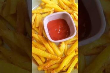 Crispy and Perfect French Fries at Home🍟😱 #shorts #frenchfries #potatorecipe  #snacks #ytshorts
