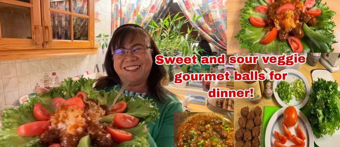 How to make a quick sweet and sour veggie gourmet balls for dinner?