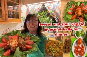 How to make a quick sweet and sour veggie gourmet balls for dinner?