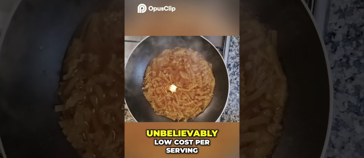 Gourmet Pasta Recipe  Pennies Per Serving!