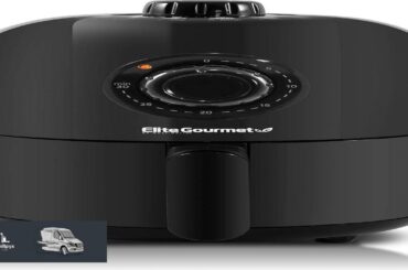 Elite Gourmet EAF 1121X Personal 1.1 Qt. Compact Space Saving Electric Hot Air