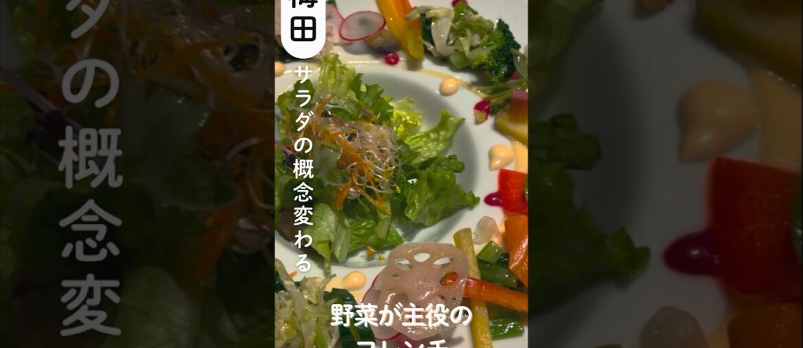 梅田で大人ディナー🍽️ 野菜が主役のフレンチコース｜yasai french NR NORD