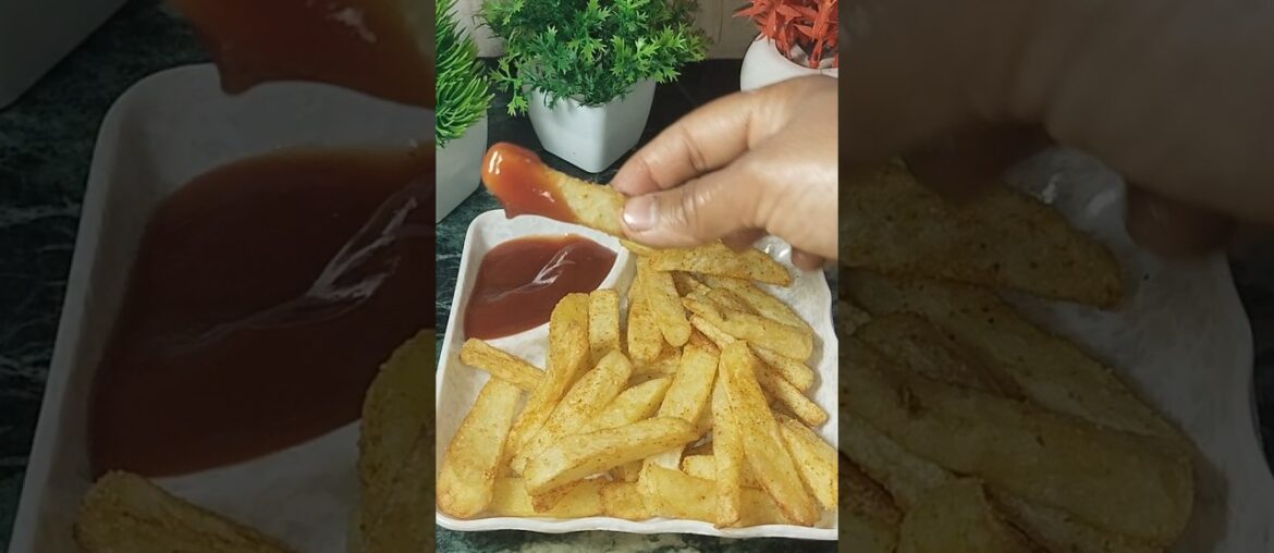 बच्चों की फेवरेट french fries 🍟 bnay Ghar par vo v 10 mint me#shorts #food #recipe #cooking #foodie😋