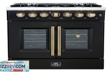 Forno Galiano 30 inch Freestanding French Door Dual Fuel Range Black