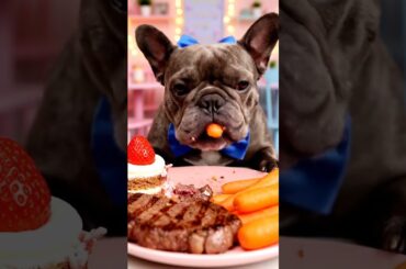 Rare Isabella Frenchie’s FIRST ASMR Mukbang   #ASMRDog #FrenchBulldog #IsabellaFrenchie #DogEating