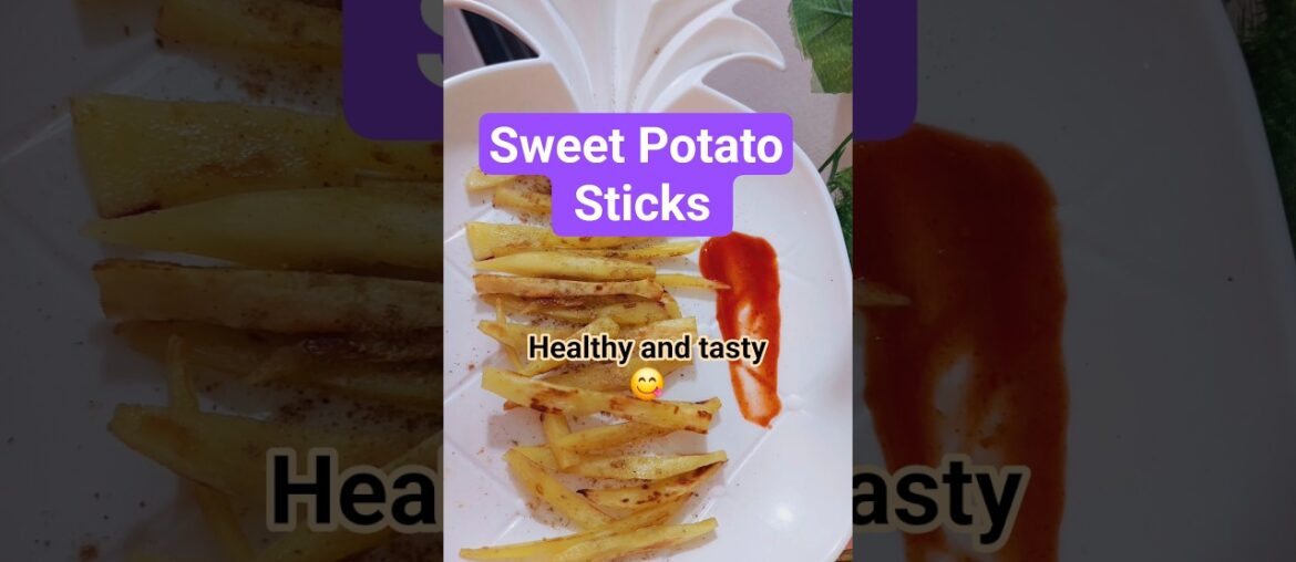 No French fries, Eat Healthy Sweet Potato Sticks 😋 #youtube #shorts