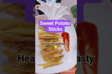 No French fries, Eat Healthy Sweet Potato Sticks 😋 #youtube #shorts