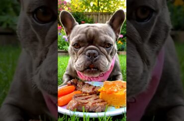 Rare Isabella Frenchie’s FIRST ASMR Mukbang   #ASMRDog #FrenchBulldog #IsabellaFrenchie #DogEating