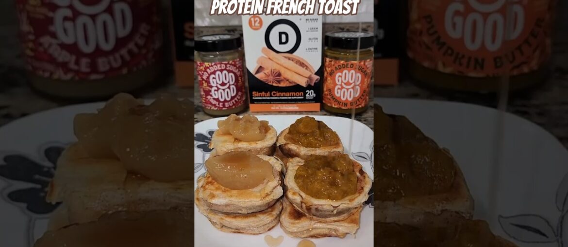 🥨 Protein Pretzel French Toast 🍞 40g+ protein & sugar-free toppings