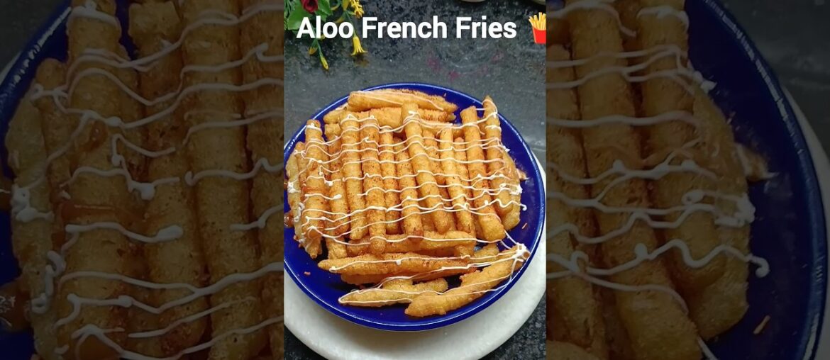 Aloo French Fries🍟#recipe #shorts #viral #snacks #shortvideo #aloo #frenchfries #shortsfeed #cooking