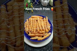 Aloo French Fries🍟#recipe #shorts #viral #snacks #shortvideo #aloo #frenchfries #shortsfeed #cooking