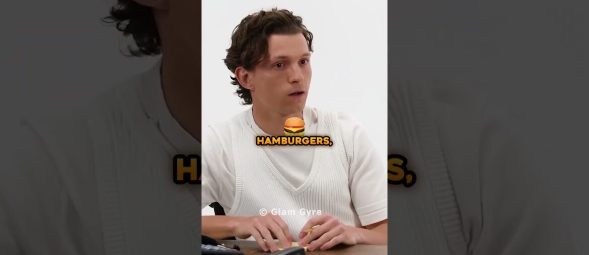 Tom Holland's Confused Face at "American Food = Fries" 😂