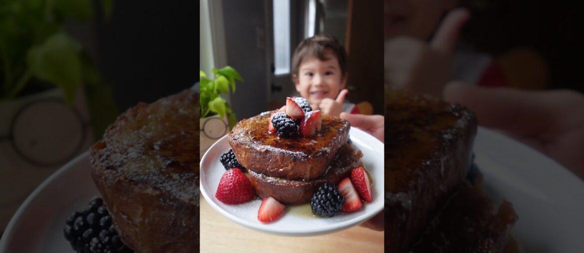 Levi makes French toast with homemade brioche! #cooking