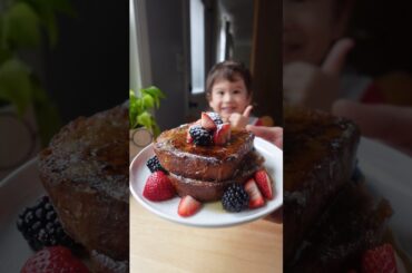 Levi makes French toast with homemade brioche! #cooking