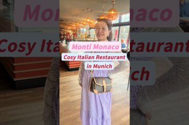 Looking for a cosy Italian Restaurant in Munich? Check out Monti Monaco 🧡#foodie #munich_germany