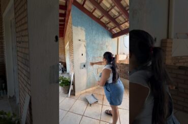 COMECEI A REFORMAR A LAVANDERIA E ÁREA GOURMET #reforma #diariodeobra #lavanderia #areagourmet