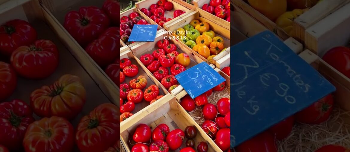 Market Day in Cassis, South of France 🧺🍃