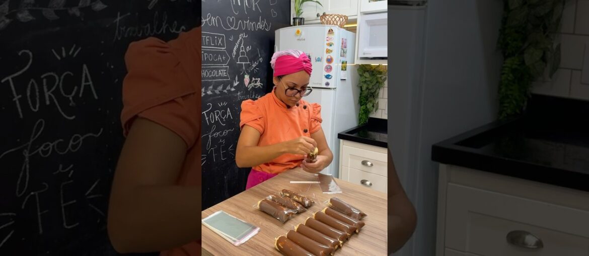 Geladinho gourmet feito com base cozida #geladinho #producao #delivery #confeitaria #maracuja