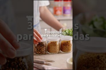 Receta 3 toppings para ensaladas 🥗 | Gourmet #GourmetChile #Receta #Ensalada #Toppings