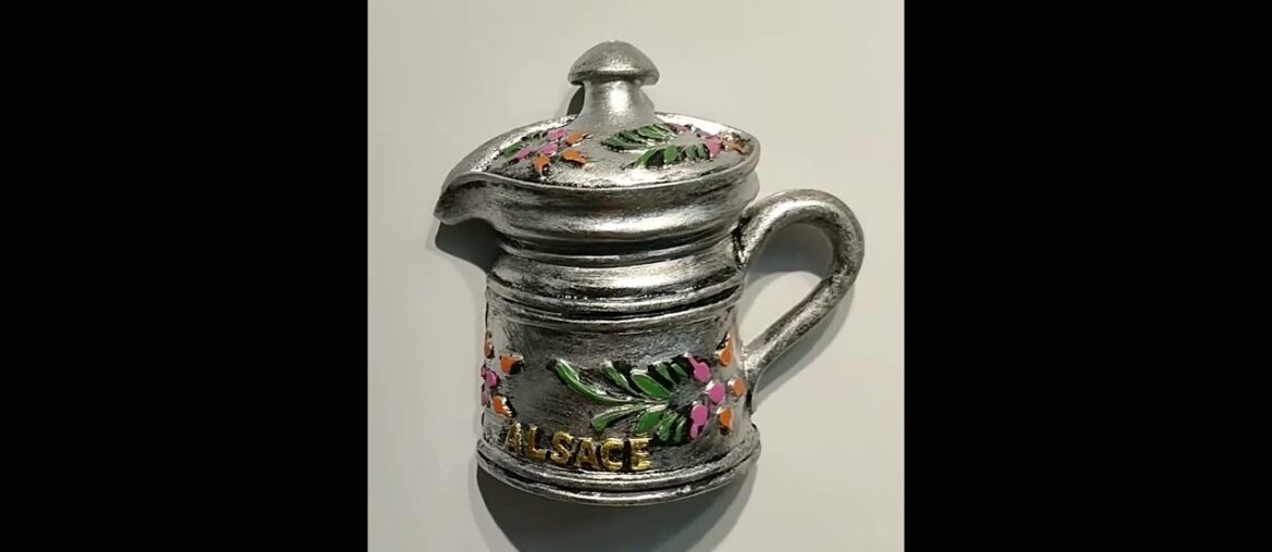 Amazing Alsace Wine Region Souvenir — 3D Vintage Kettle Magnet Amazing Alsace Wine Region Souvenir — 3D Vintage Kettle Magnet