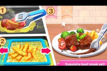 Little Panda's World Recipe Gameplay Walkthrough - Proper dining - French cuisine