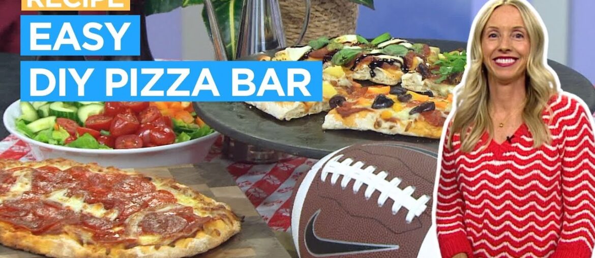 This par-baked dough makes a build-your-own gourmet pizza bar easy to pull off