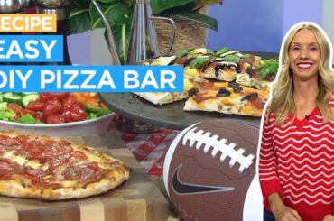 This par-baked dough makes a build-your-own gourmet pizza bar easy to pull off