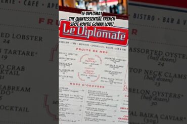 Washington DC’s Le Diplomat is a must try for French cuisine and Euro dining vibes! #dcfoodies