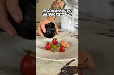 This is one of Melbourne’s best fine dining restaurants right now! #finedining