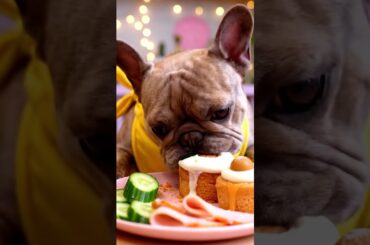 Rare Isabella Frenchie’s FIRST ASMR Mukbang   #ASMRDog #FrenchBulldog #IsabellaFrenchie #DogEating