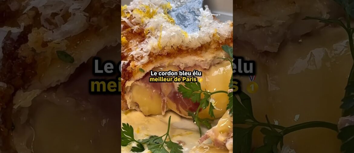 Je teste le cordon bleu élu MEILLEUR DE PARIS vue sur la Tour Eiffel! 🇫🇷😍