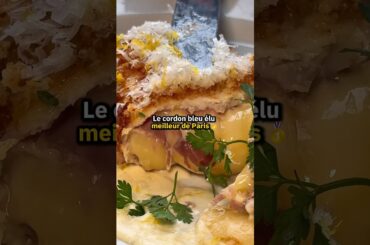Je teste le cordon bleu élu MEILLEUR DE PARIS vue sur la Tour Eiffel! 🇫🇷😍