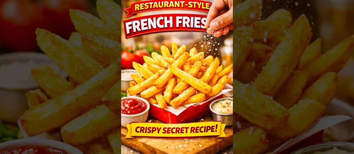 Restaurant-Style French Fries at Home 🍟 | Crispy Secret Recipe Revealed!
