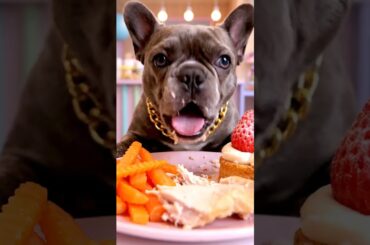 Rare Isabella Frenchie’s FIRST ASMR Mukbang   #ASMRDog #FrenchBulldog #IsabellaFrenchie #DogEating