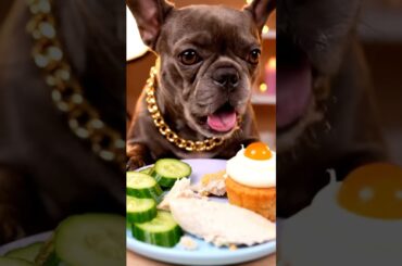 Rare Isabella Frenchie’s FIRST ASMR Mukbang   #ASMRDog #FrenchBulldog #IsabellaFrenchie #DogEating